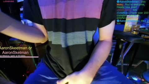 Snapshot of aaronskeetman chatting on January 2025 12:55:01 PM Aaron Skeetman online show from January 2025 12:55:01 PM