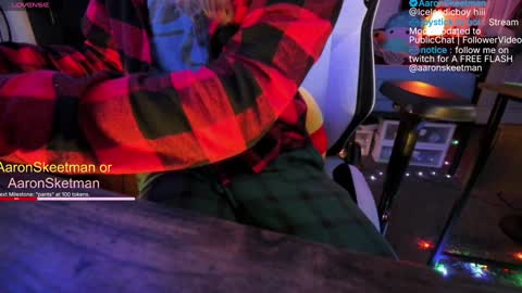 Snapshot of aaronskeetman chatting on January 2025 12:10:01 PM Aaron Skeetman online show from January 2025 12:10:01 PM