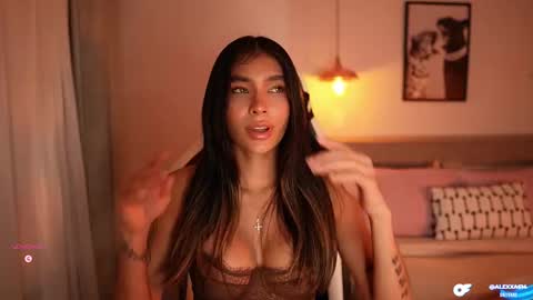 Snapshot of abril_w18 chatting on January 2026 11:40:02 PM My name is Alexa. Please say hello I like to chat with you. If you have requests please use tip online show from January 2026 11:40:02 PM