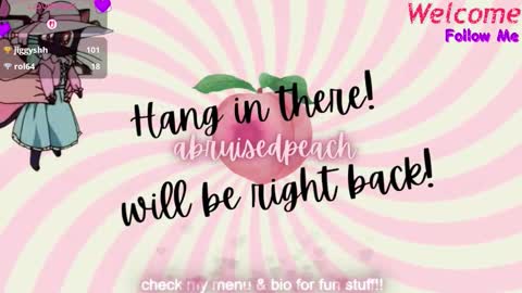 Snapshot of abruisedpeach chatting on December 2025 03:46:02 AM Peach online show from December 2025 03:46:02 AM