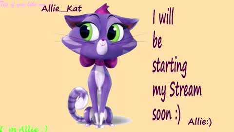 Snapshot of allie__kat chatting on February 2026 02:25:01 PM Allie online show from February 2026 02:25:01 PM