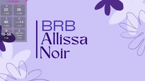 Allissa  online show from June 2026 02:47:02 AM