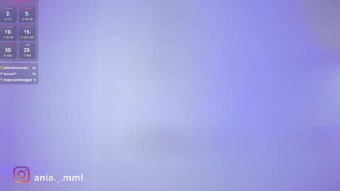 Snapshot of ania_mml chatting on February 2025 11:17:01 PM Ania online show from February 2025 11:17:01 PM