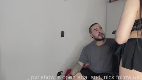 Snapshot of aria_and_nick chatting on January 2026 01:46:01 PM ARIA AND. NICK online show from January 2026 01:46:01 PM