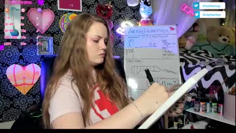 Snapshot of artsyheartsyy chatting on February 2025 06:08:01 AM ArtsyHeartsyy online show from February 2025 06:08:01 AM