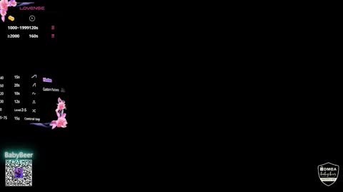 Snapshot of babybeerx chatting on February 2026 09:02:02 AM BB online show from February 2026 09:02:02 AM