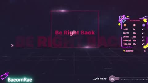 Baeorn Rae online show from May 2026 08:16:01 PM