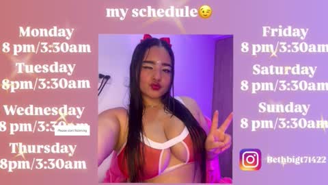 Bethany  bigtits4s room online show from December 2025 08:02:02 PM