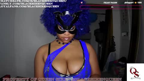 Snapshot of blacksirenqueen chatting on September 2025 07:54:01 AM Queen Siren online show from September 2025 07:54:01 AM