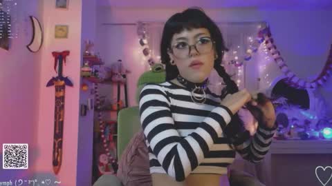 Snapshot of blushing_nymph chatting on November 2025 02:36:01 AM Im Nym Justa nymph on twitter and IG online show from November 2025 02:36:01 AM