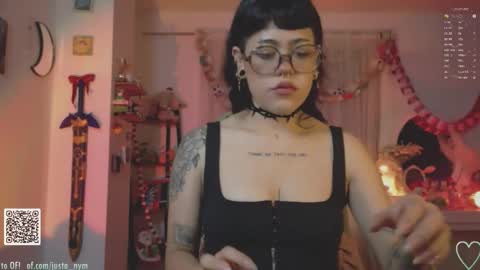 Snapshot of blushing_nymph chatting on December 2025 02:49:01 AM Im Nym Justa nymph on twitter and IG online show from December 2025 02:49:01 AM