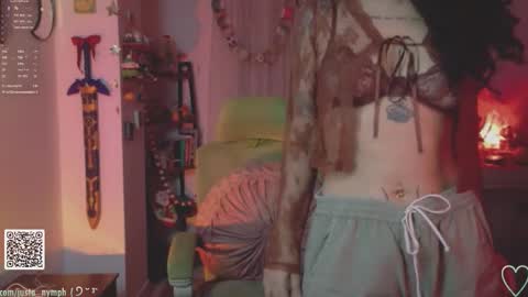 Snapshot of blushing_nymph chatting on December 2025 01:43:02 AM Im Nym Justa nymph on twitter and IG online show from December 2025 01:43:02 AM