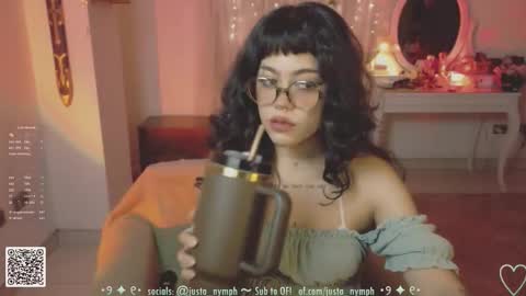 Snapshot of blushing_nymph chatting on January 2026 02:17:01 AM Im Nym Justa nymph on twitter and IG online show from January 2026 02:17:01 AM