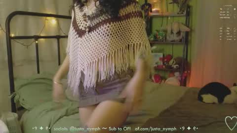 Snapshot of blushing_nymph chatting on February 2026 02:30:01 AM Im Nym Justa nymph on twitter and IG online show from February 2026 02:30:01 AM