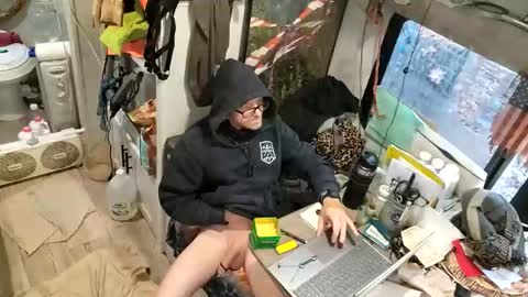 Snapshot of brushsquach chatting on December 2025 10:47:02 PM Steve... aka SkinnieDippin aka TimberTramp online show from December 2025 10:47:02 PM