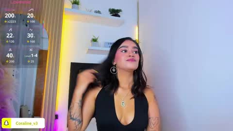 Coraline connected from 10 pm to 6 am Colombia time online show from May 2026 11:59:02 AM