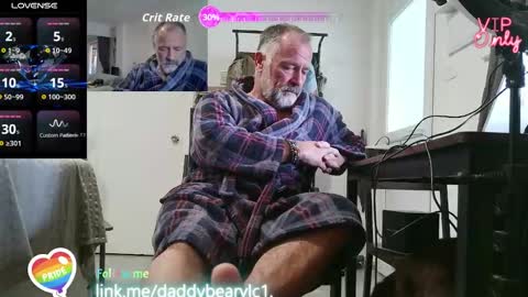 Snapshot of daddybearvlc chatting on February 2026 02:01:02 PM DaddyBear online show from February 2026 02:01:02 PM