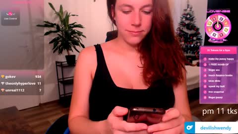 Snapshot of devilishwendy chatting on January 2025 12:15:01 PM Wendyin pvt all from tipmenu free except anal and big dildo online show from January 2025 12:15:01 PM