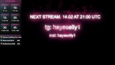 Ella NEXT STREAM 1TH DECEMBER 1200 - 0800 AM AT MOSCOW TIME online show from February 2025 02:56:01 AM