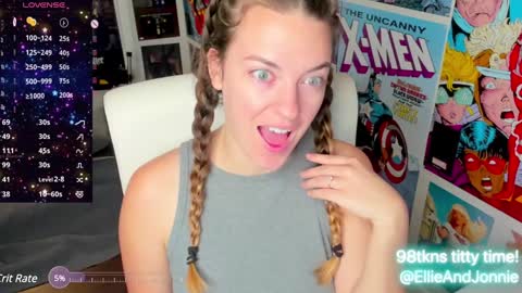 Snapshot of ellieandjonnie chatting on December 2024 01:06:01 PM Ellie Jonnie online show from December 2024 01:06:01 PM