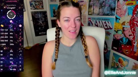 Snapshot of ellieandjonnie chatting on January 2025 12:15:02 PM Ellie Jonnie online show from January 2025 12:15:02 PM