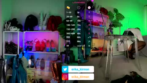 Snapshot of erika_kirman chatting on October 2025 10:12:02 AM Erika online show from October 2025 10:12:02 AM