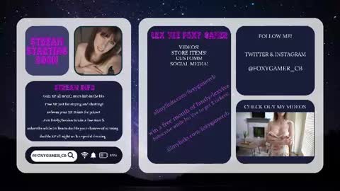 Lex Vive foxygamer cb online show from June 2026 01:26:02 AM