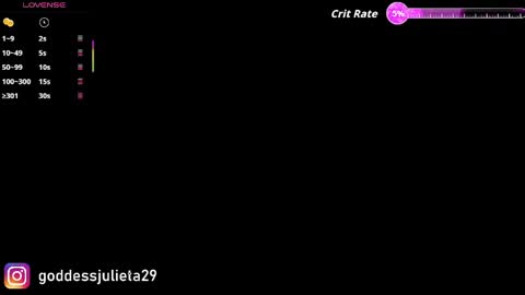 Julieta online show from May 2026 06:48:01 PM