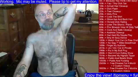 Snapshot of hairydaddybear69 chatting on January 2025 02:15:02 PM HairyDaddyBear69 online show from January 2025 02:15:02 PM