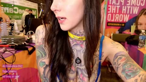 Snapshot of harliequinnx chatting on December 2024 01:25:01 AM Harliequinnx - Schedule Below Exxxotica DC Dec 6-8th online show from December 2024 01:25:01 AM