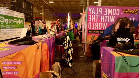 Snapshot of harliequinnx chatting on December 2024 07:10:01 PM Harliequinnx - Schedule Below Exxxotica DC Dec 6-8th online show from December 2024 07:10:01 PM