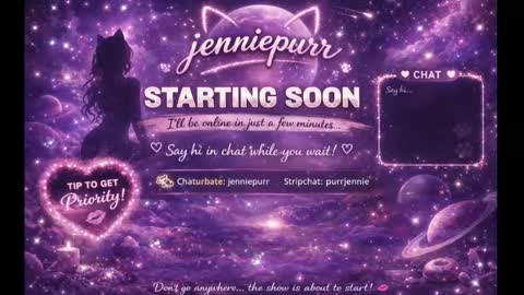 Snapshot of jenniepurr chatting on April 2026 07:44:01 AM Jennie online show from April 2026 07:44:01 AM