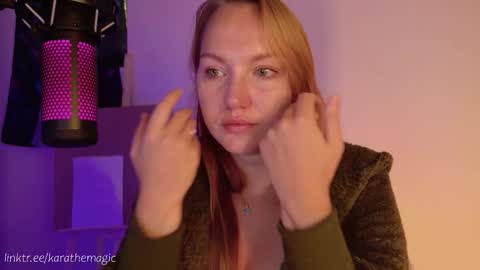 Snapshot of karathemagic chatting on October 2025 08:55:02 AM I am here around 5am GMT karathemagic online show from October 2025 08:55:02 AM