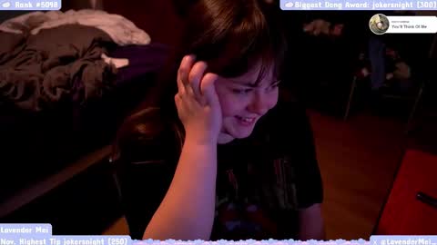 Snapshot of lavendermei chatting on December 2025 01:33:01 AM LavenderMei online show from December 2025 01:33:01 AM