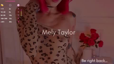 Snapshot of melytaylor_ chatting on February 2026 09:22:02 PM Melissa online show from February 2026 09:22:02 PM