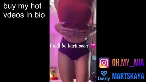 Snapshot of mia4sin chatting on October 2025 09:50:02 AM Mia Martskaya online show from October 2025 09:50:02 AM