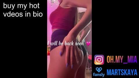 Snapshot of mia4sin chatting on October 2025 11:09:01 AM Mia Martskaya online show from October 2025 11:09:01 AM