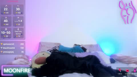 Snapshot of moonfiredance chatting on December 2024 01:49:02 PM Nicky online show from December 2024 01:49:02 PM