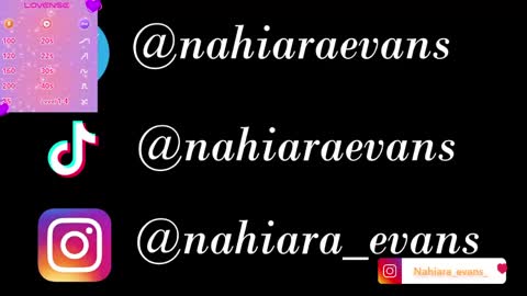 NAHIARA EVANS online show from May 2026 10:43:01 AM