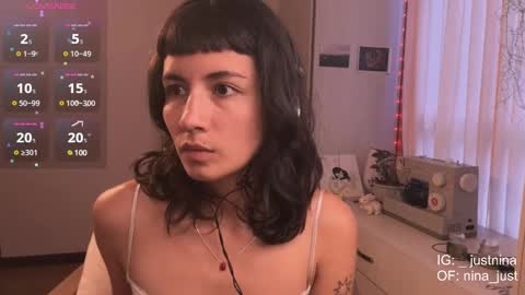 Snapshot of nina_just chatting on March 2025 09:14:02 PM Nina. online show from March 2025 09:14:02 PM