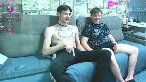 Max tall dark-haired guy with tattoos and Phil blond-haired online show from June 2026 02:01:02 AM