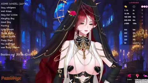 Snapshot of passionyx chatting on February 2025 03:23:01 AM Succubus Nyx online show from February 2025 03:23:01 AM