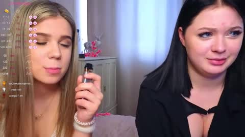 Snapshot of phyllisheart chatting on February 2025 10:30:02 AM Lora black and Lili blonde welcome you here online show from February 2025 10:30:02 AM