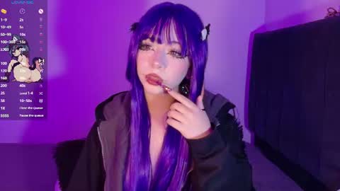 Snapshot of purplelilith3 chatting on July 2026 05:11:01 AM Purple Lilith online show from July 2026 05:11:01 AM
