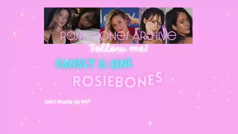 Snapshot of rosiebones chatting on February 2025 07:58:02 PM Rosie Bones online show from February 2025 07:58:02 PM