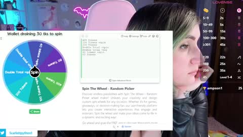 Scarlett online show from October 2025 02:30:02 PM