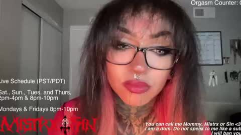 Mistrx Sin online show from June 2026 10:58:02 PM