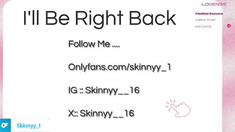 Skinnyy   online show from April 2026 06:51:01 AM
