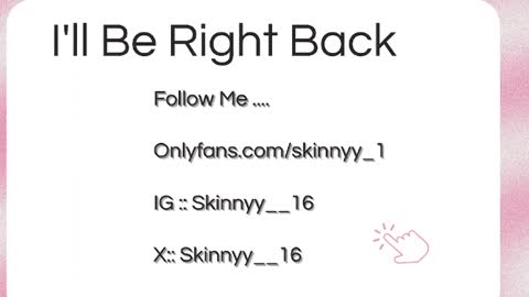 Skinnyy   online show from May 2026 08:21:02 AM