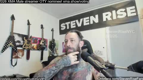 Snapshot of stevenrisenyc chatting on May 2026 12:45:02 PM StevenRiseNYC online show from May 2026 12:45:02 PM